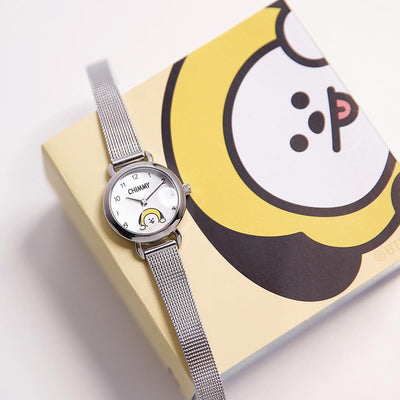 BT21 x OST - Chimmy Silver Mesh Watch