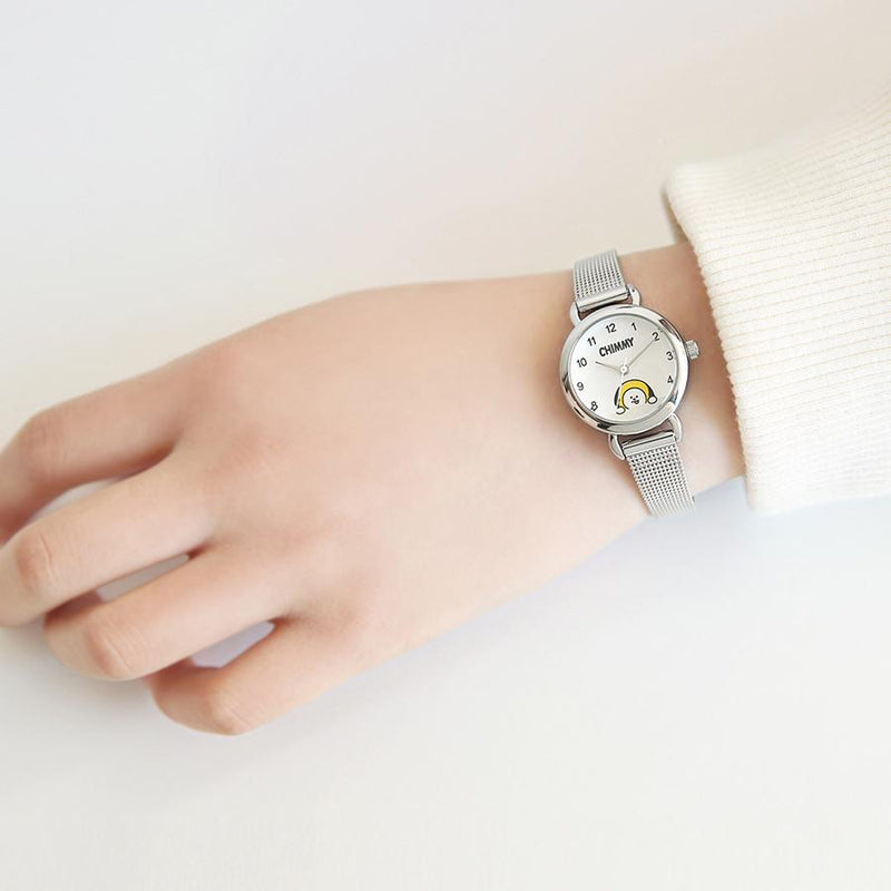 BT21 x OST - Chimmy Silver Mesh Watch