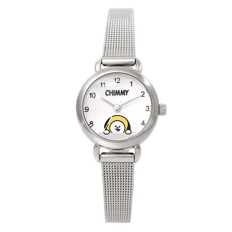 BT21 x OST - Chimmy Silver Mesh Watch
