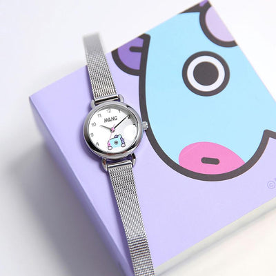 BT21 x OST - Mang Silver Mesh Watch