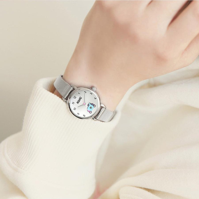 BT21 x OST - Mang Silver Mesh Watch