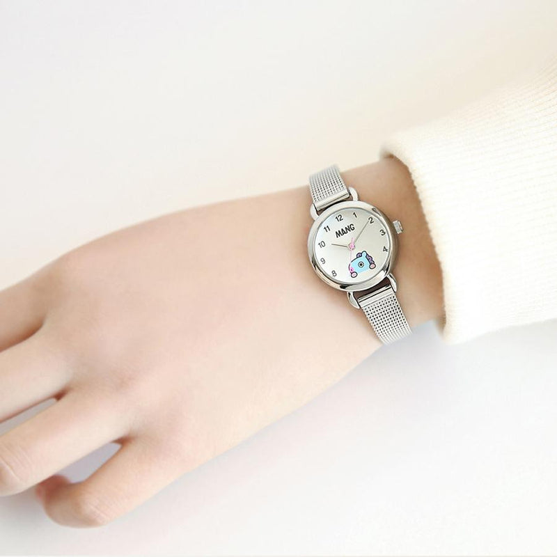 BT21 x OST - Mang Silver Mesh Watch