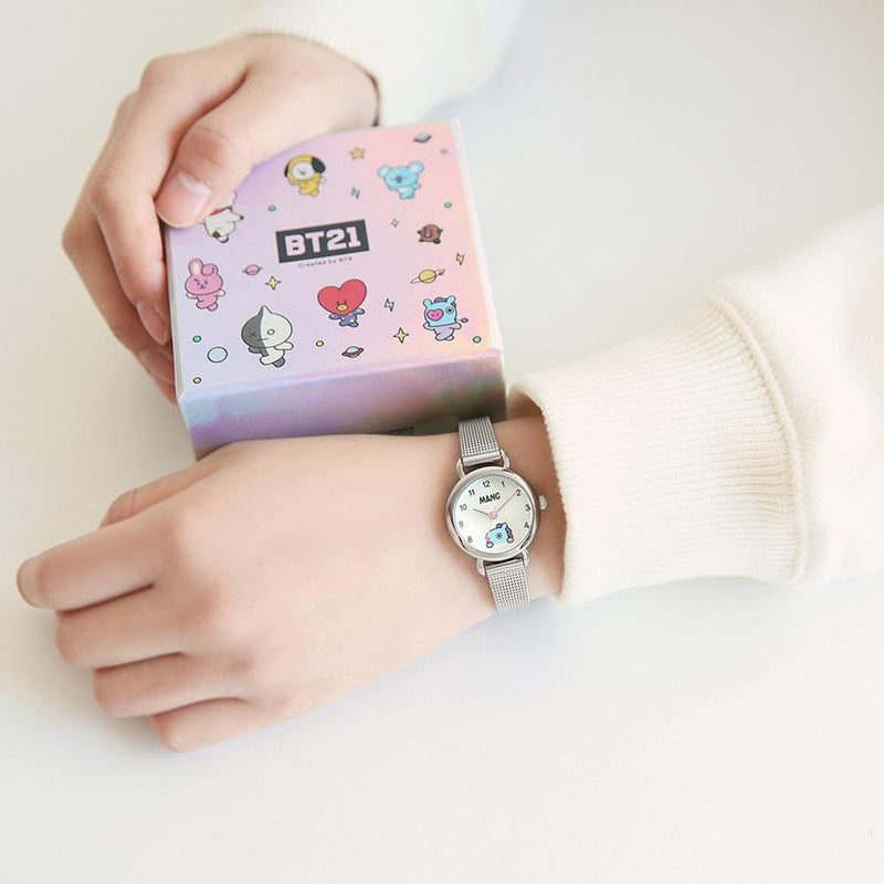 BT21 x OST - Mang Silver Mesh Watch