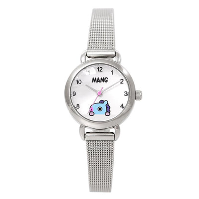 BT21 x OST - Mang Silver Mesh Watch