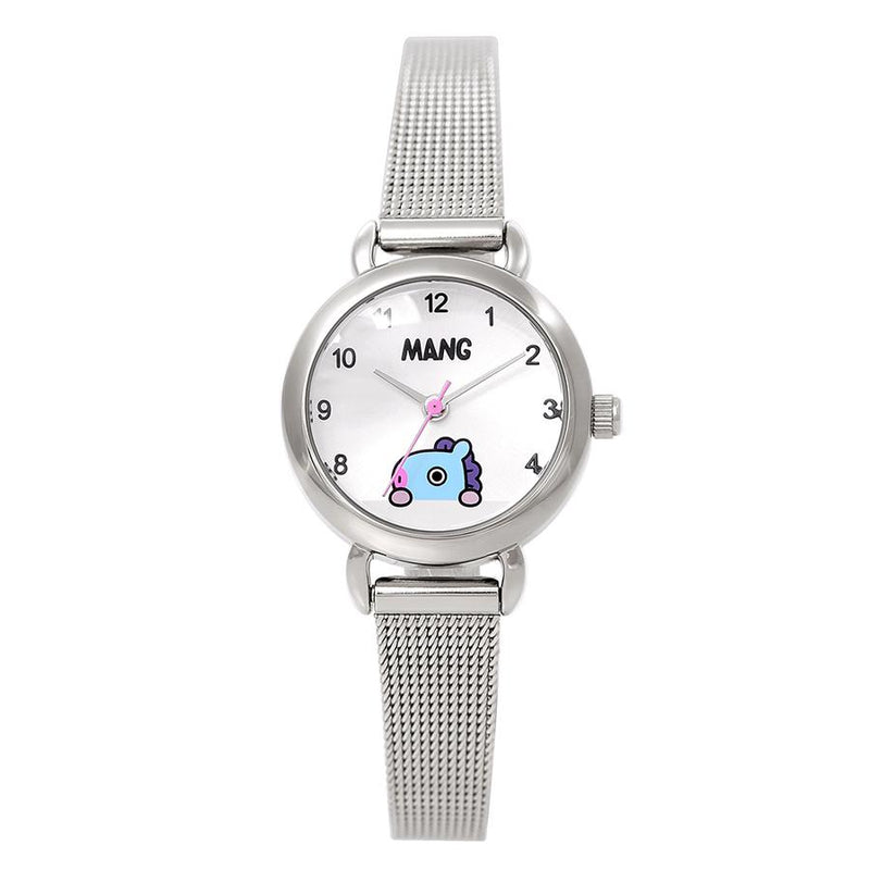 BT21 x OST - Mang Silver Mesh Watch