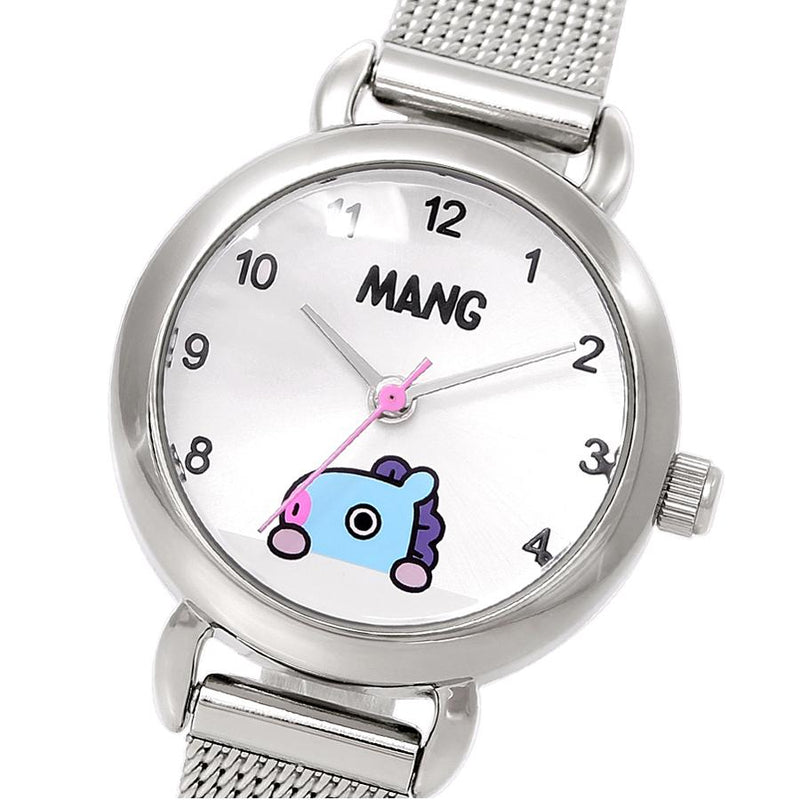 BT21 x OST - Mang Silver Mesh Watch