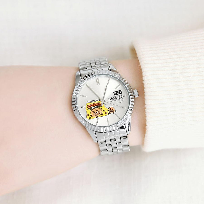 BT21 x OST - Shooky Bezel Point Metal Watch