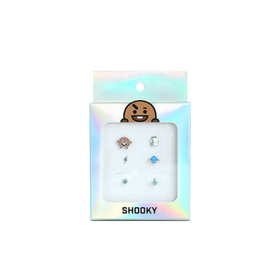 BT21 x OST - Shooky Silver Earrings Pack