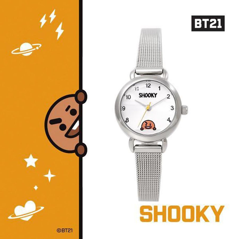 BT21 x OST - Shooky Silver Mesh Watch