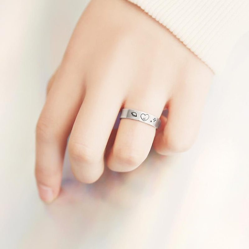 BT21 x OST - Tata Silver Ring