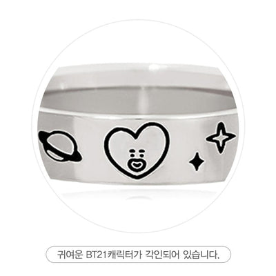 BT21 x OST - Tata Silver Ring