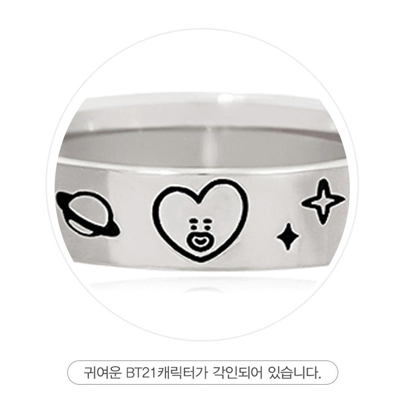 BT21 x OST - Tata Silver Ring