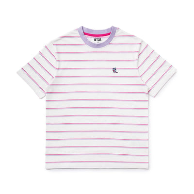 BT21 - Mang Basic Striped Short Sleeve T-Shirt