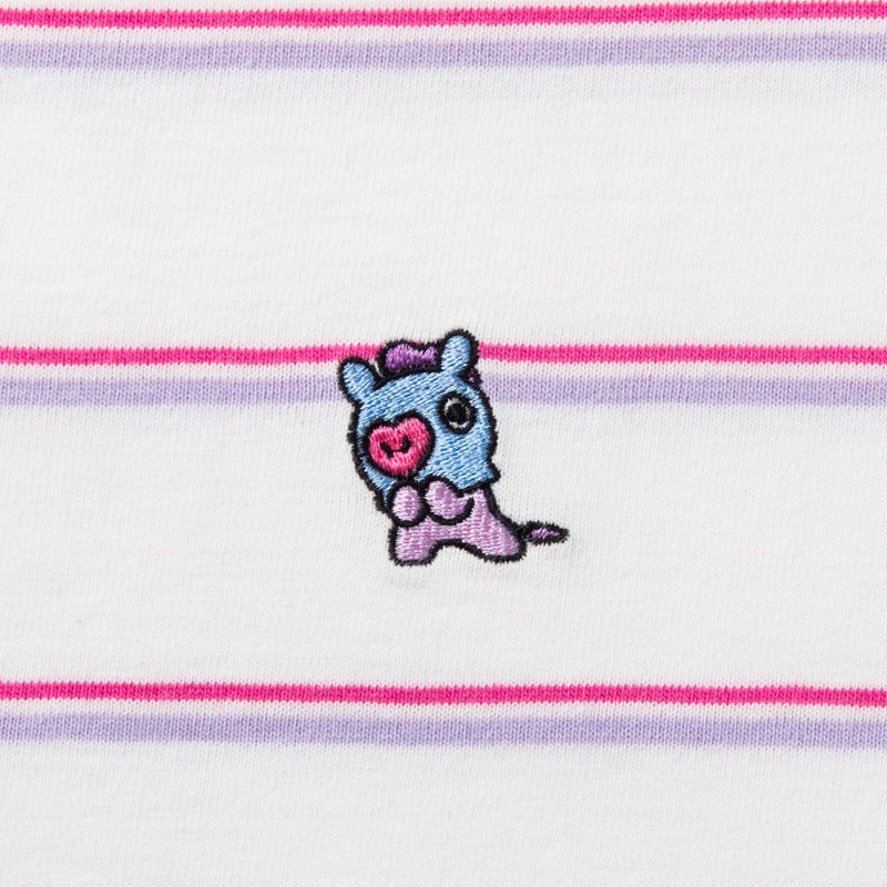 BT21 - Mang Basic Striped Short Sleeve T-Shirt