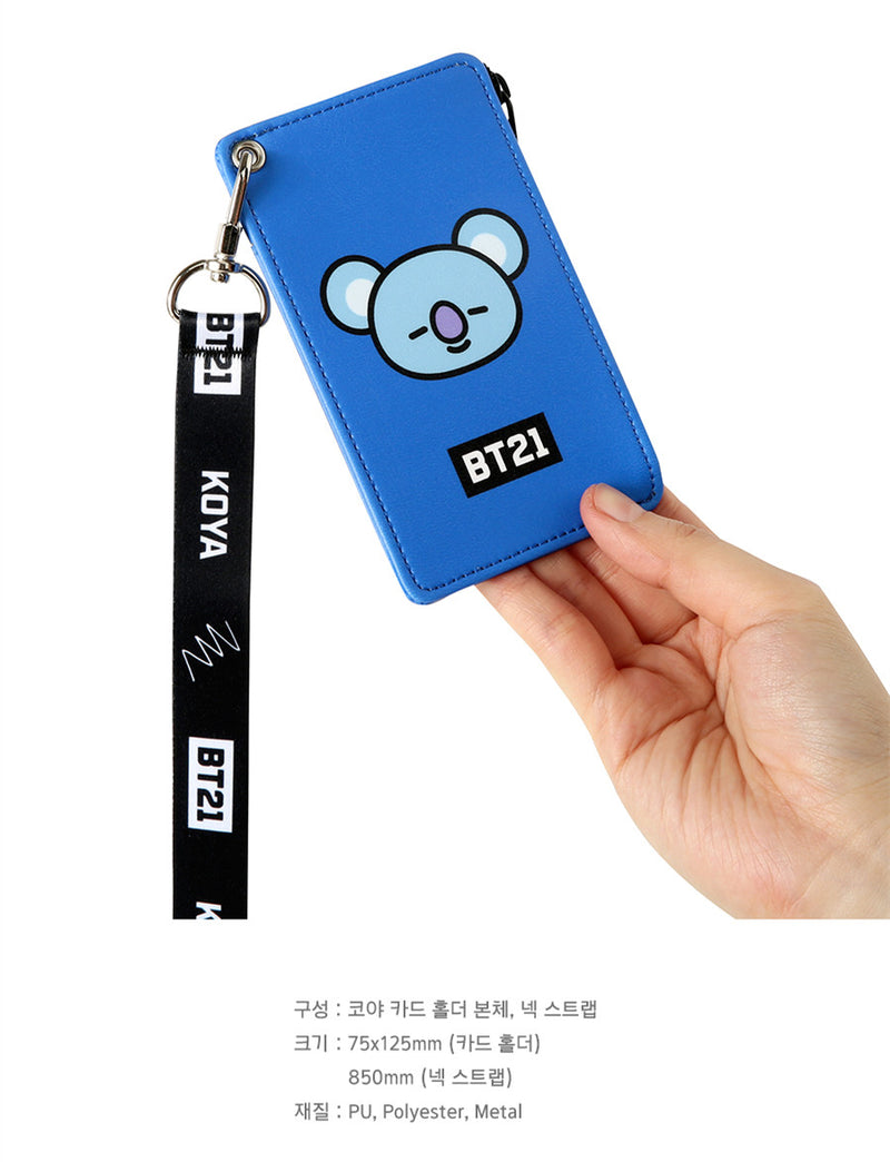 BT21 Strap Card Holder - KOYA - Stationary, Accessories - Harumio