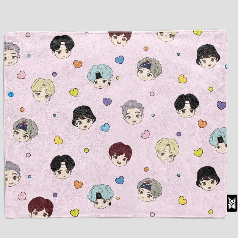 BTS - TinyTan - Big Face Blanket - BTS - Blanket - Harumio