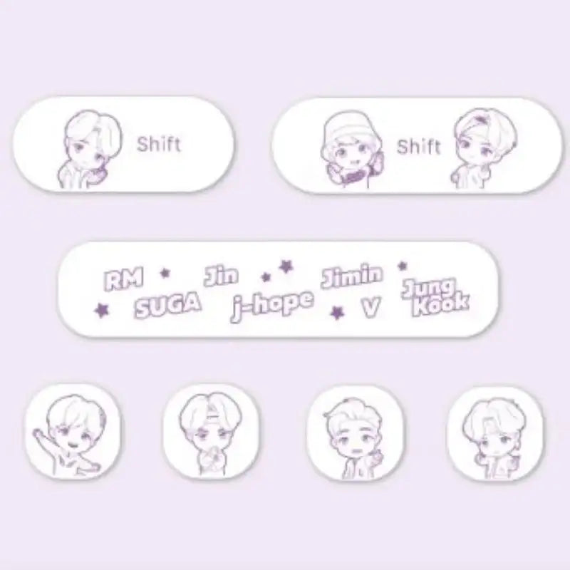 BTS - TinyTan x ROYCHE - Wireless Keyboard - BTS - Wireless Keyboard - Harumio