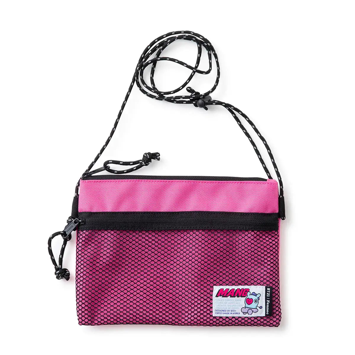 BT21 x Fennec - Mesh Mini Cross Bag - BT21 - Bag - Harumio