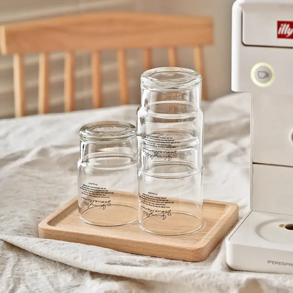 August8th - Lettering Snap Glass (245ml) - August8th - Accessories - Harumio