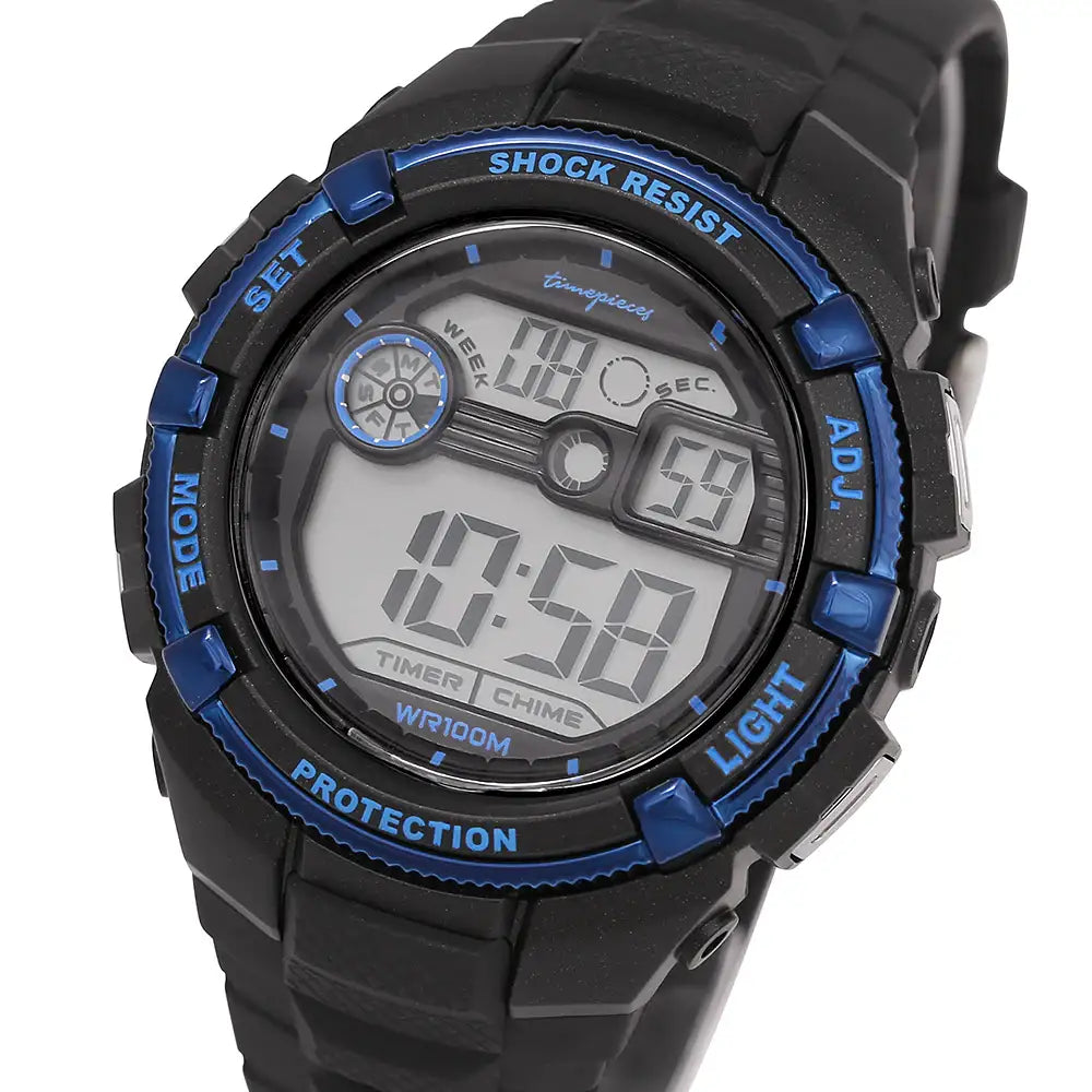 OST - Black Blue Line Waterproof Men's Digital Watch - OST - Watch - Harumio