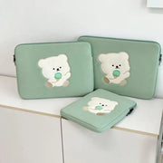 Bamtoree Bear - iPad/Laptop Pouch - Mint - Bamtoree Bear - Pouch - Harumio