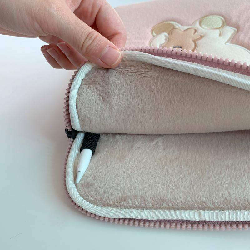 Bamtoree Bear - iPad/Laptop Pouch - Pink - Bamtoree Bear - Pouch - Harumio
