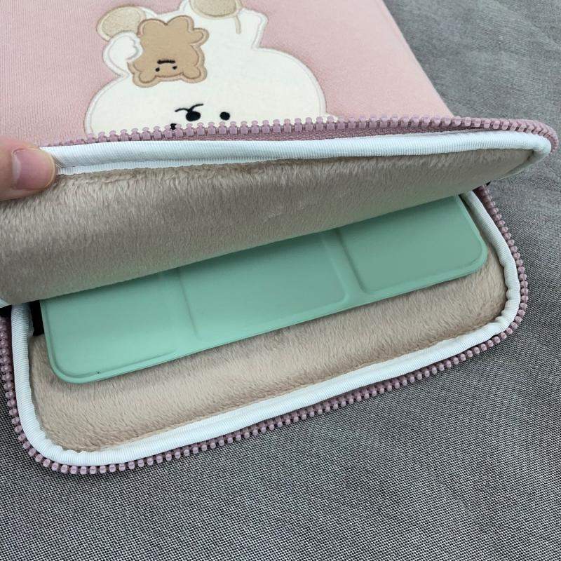Bamtoree Bear - iPad/Laptop Pouch - Pink - Bamtoree Bear - Pouch - Harumio