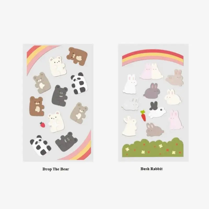 Be On D - After The Rain Bear & Rabbit Sticker - Be On D - Stationery - Harumio