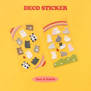 Be On D - After The Rain Bear & Rabbit Sticker - Be On D - Stationery - Harumio