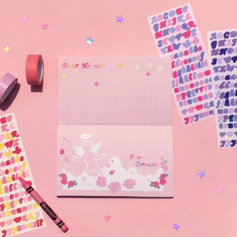 Be On D - Butterfly ABC Twinkle Seal Sticker - Be On D - Stationery - Harumio