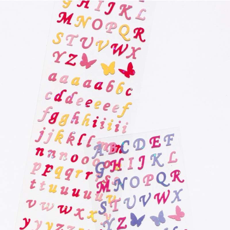 Be On D - Butterfly ABC Twinkle Seal Sticker - Be On D - Stationery - Harumio