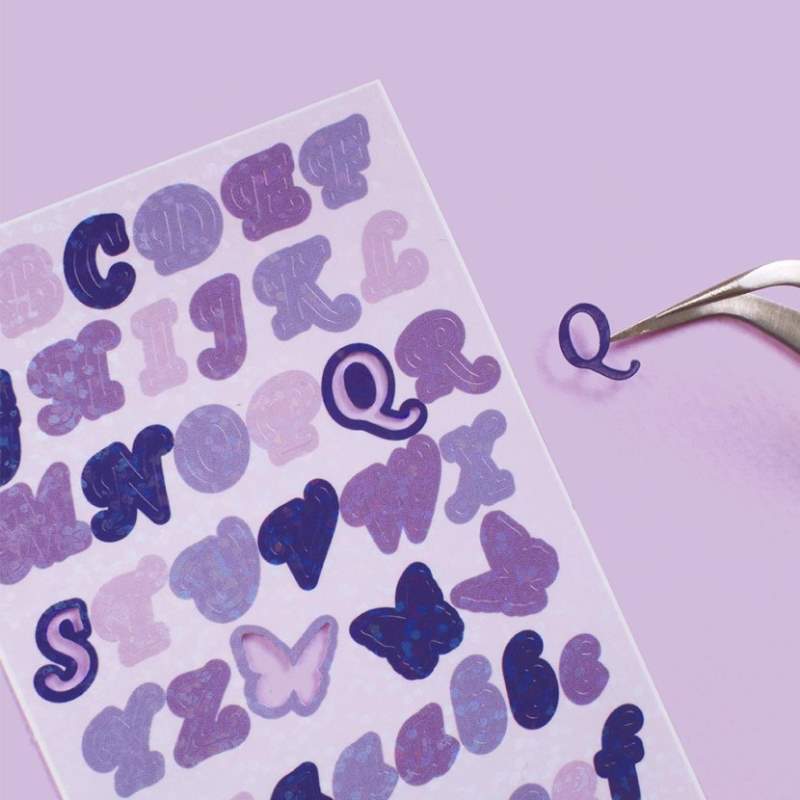 Be On D - Butterfly ABC Twinkle Seal Sticker - Be On D - Stationery - Harumio