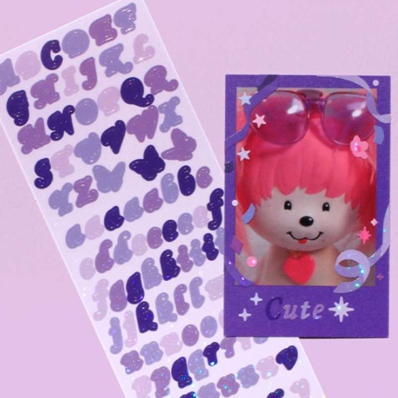 Be On D - Butterfly ABC Twinkle Seal Sticker - Be On D - Stationery - Harumio