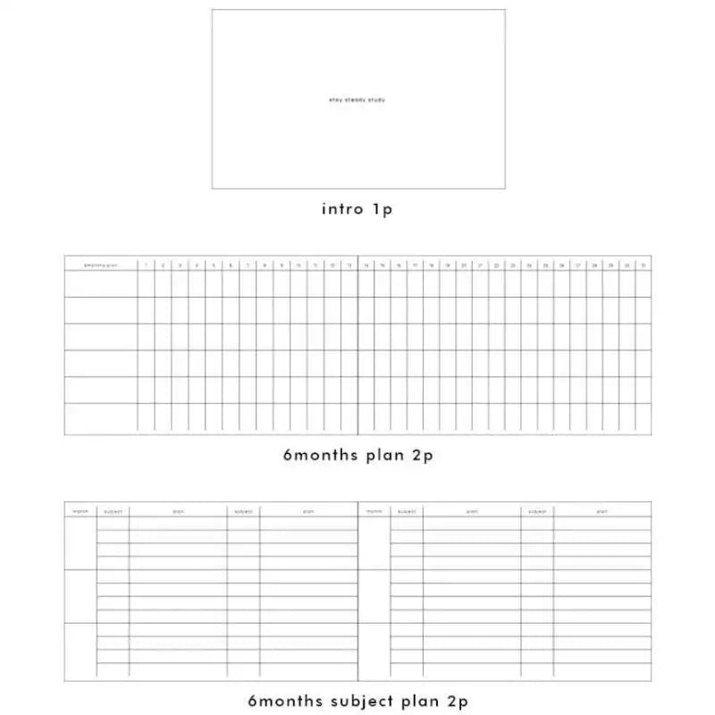 Be On D - After The Rain Stay Steady Planner - Be On D - Stationery - Harumio
