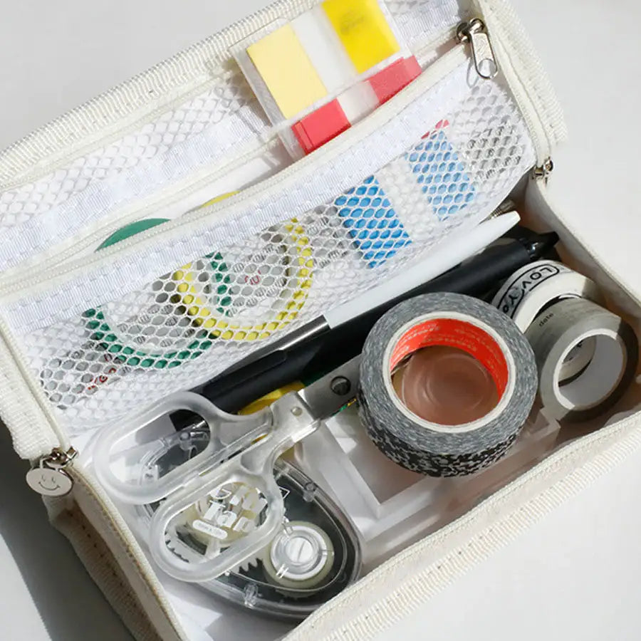 Be on D - On The Table - Pencil Case (Checkerboard) - Be on D - Storage & Organization - Harumio