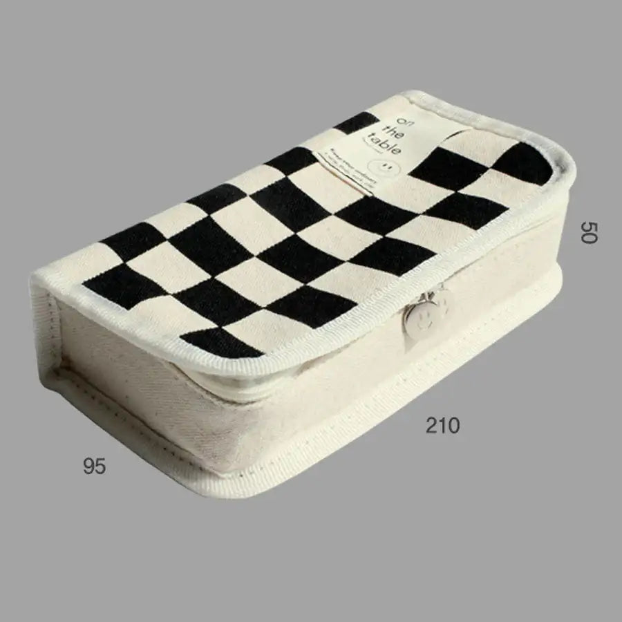 Be on D - On The Table - Pencil Case (Checkerboard) - Be on D - Storage & Organization - Harumio