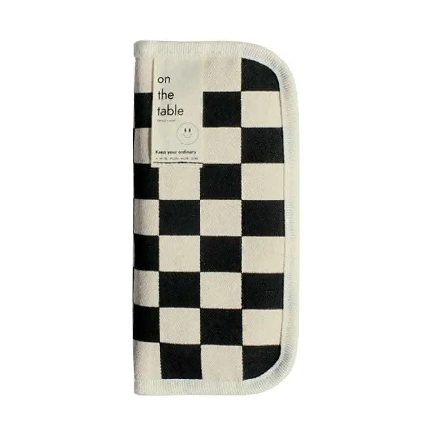 Be on D - On The Table - Pencil Case (Checkerboard) - Be on D - Storage & Organization - Harumio