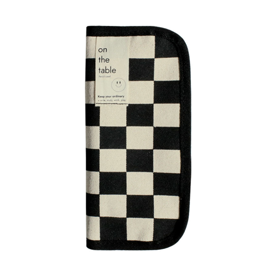 Be on D - On The Table - Pencil Case (Checkerboard)