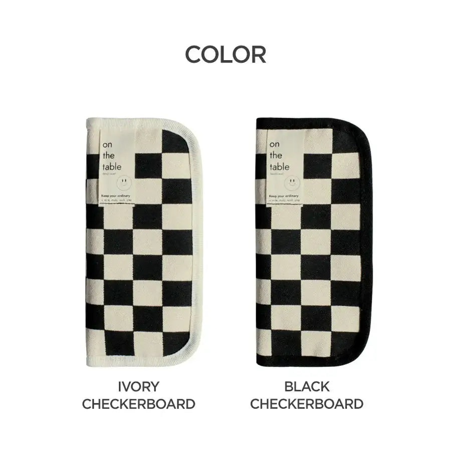 Be on D - On The Table - Pencil Case (Checkerboard) - Be on D - Storage & Organization - Harumio