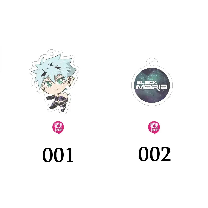 Black Maria - Acrylic Keyring - Webtoon Shop - Keyrings - Harumio