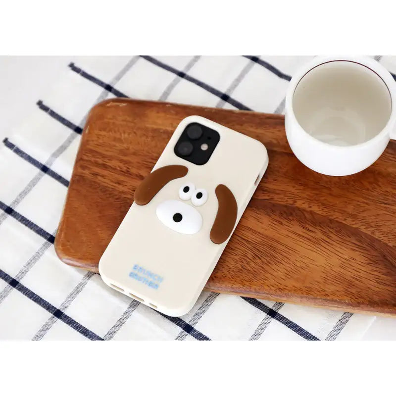 Romane x 10x10 - Brunch Brother Bunny and Puppy Silicone iPhone Case - Romane - Accesories - Harumio