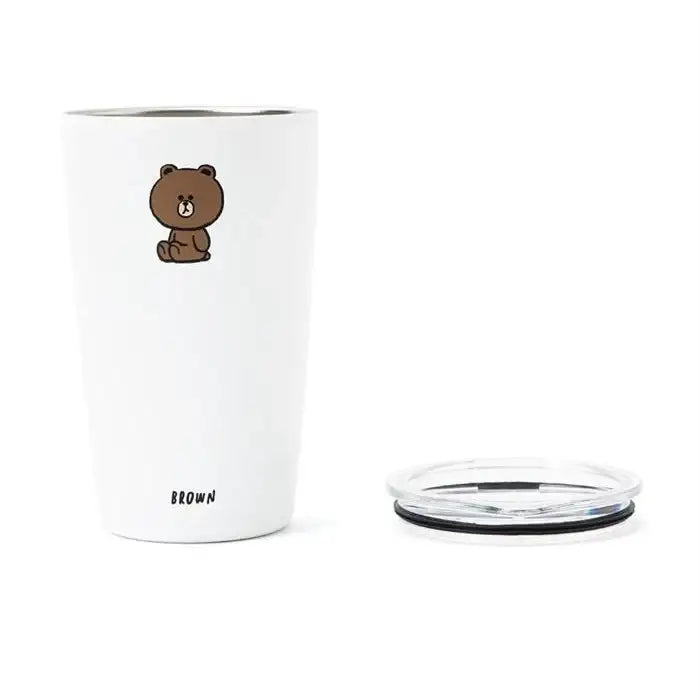 Line Friends - 355ml Tumbler - Brown - Line Friends - Accessories - Harumio