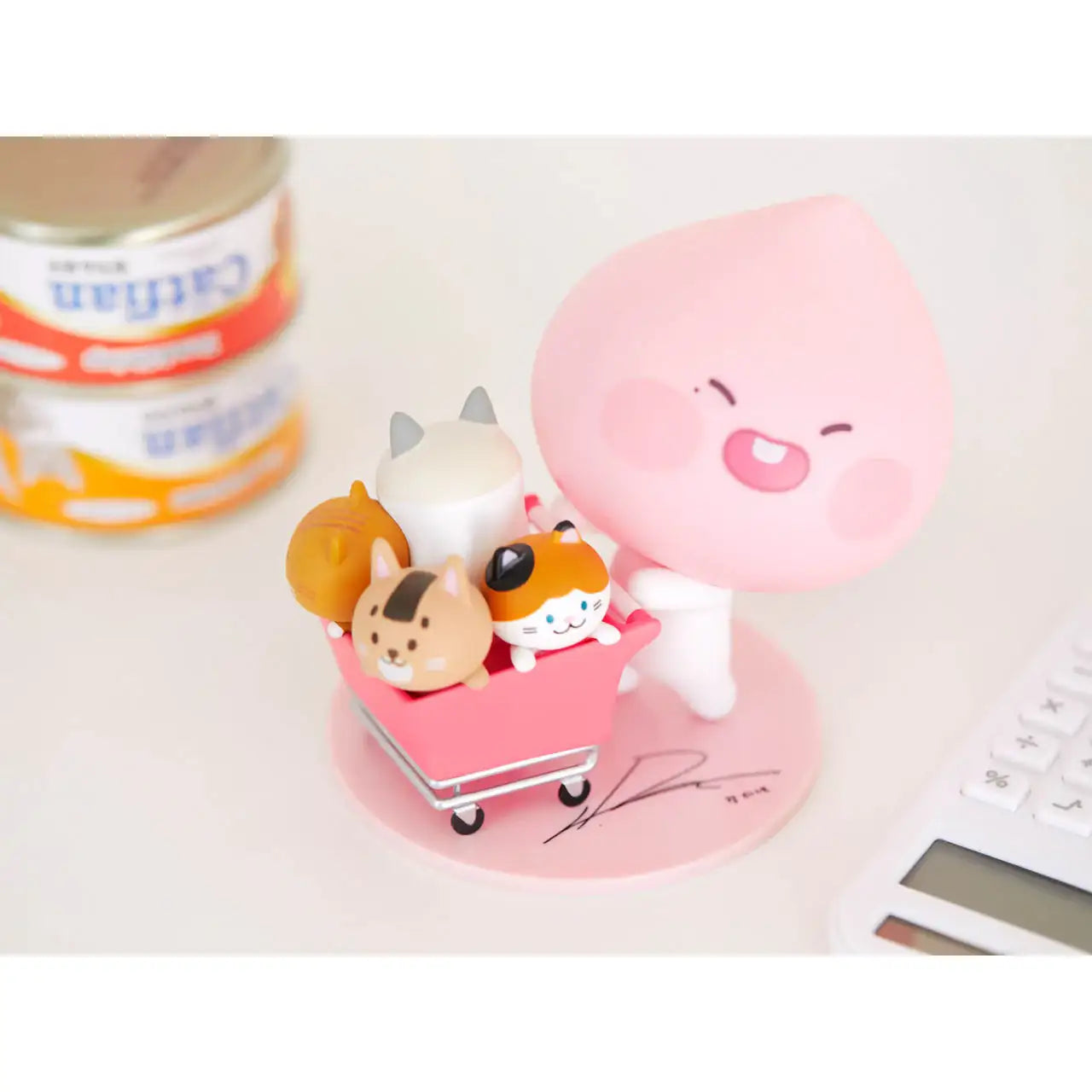 Apeach x KangDaniel - Apeach with Cats in Cart Doll Figure Set - Apeach x KangDaniel - Accessories - Harumio