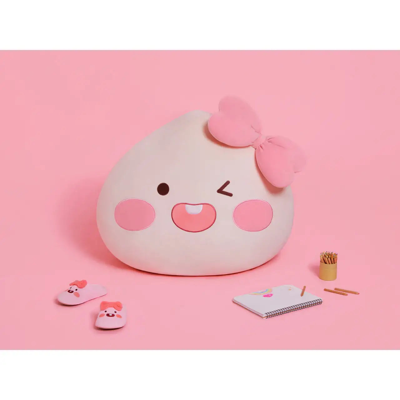 Kakao Friends - Apeach Mega Face Cushion - Kakao Friends - Plush - Harumio