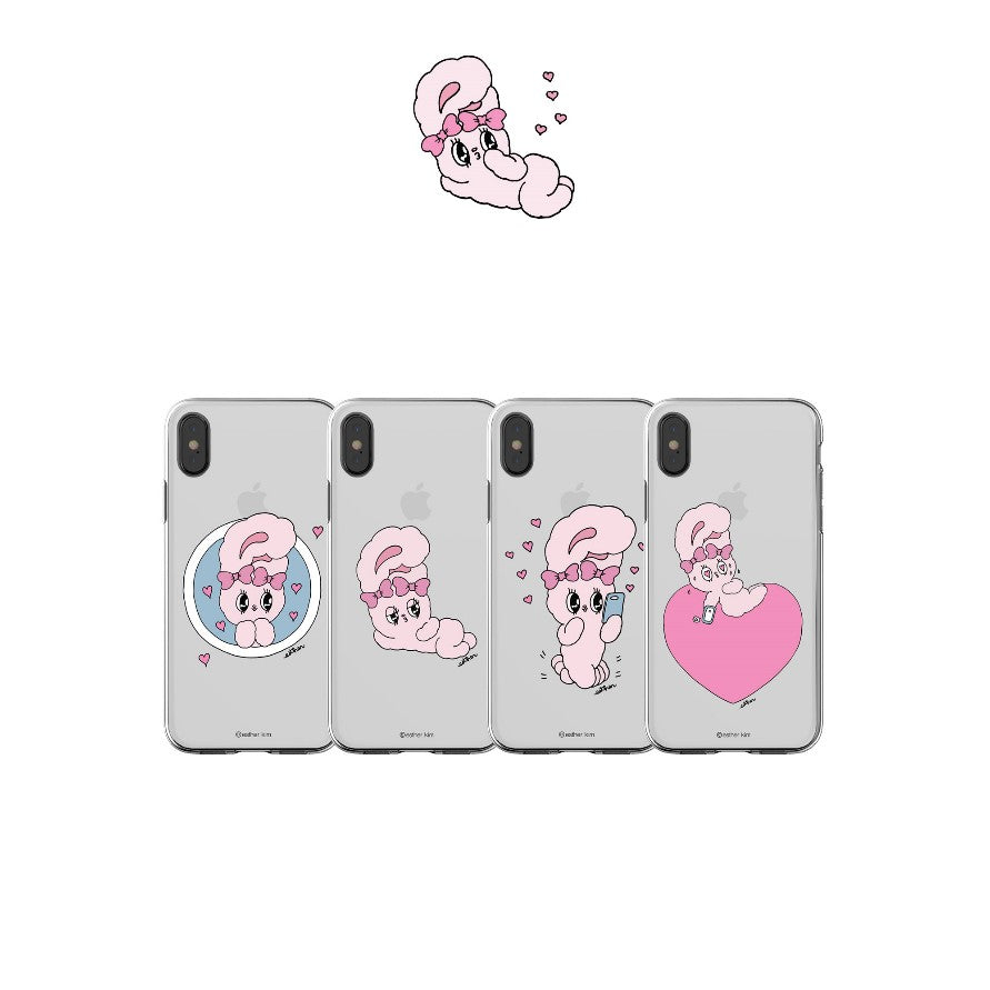 Esther Bunny - Clear Soft Phone Case