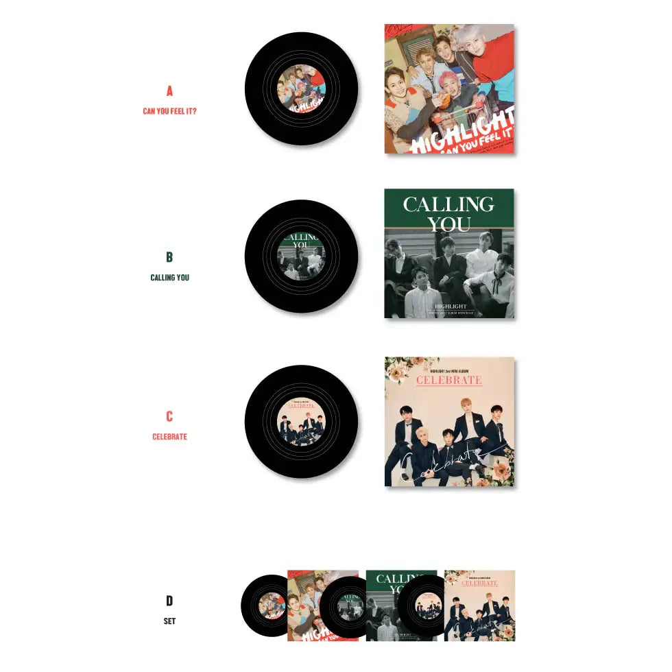 Highlight - Official Merch - Album Coaster Set - Highlight - Accessories - Harumio