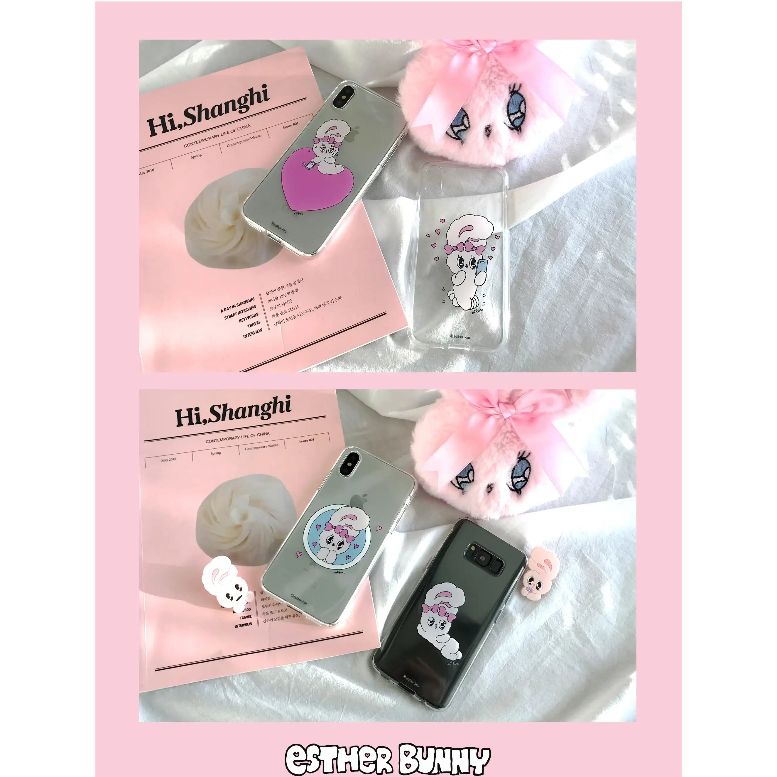 Esther Bunny - Clear Soft Phone Case - Esther Bunny - Accessories - Harumio