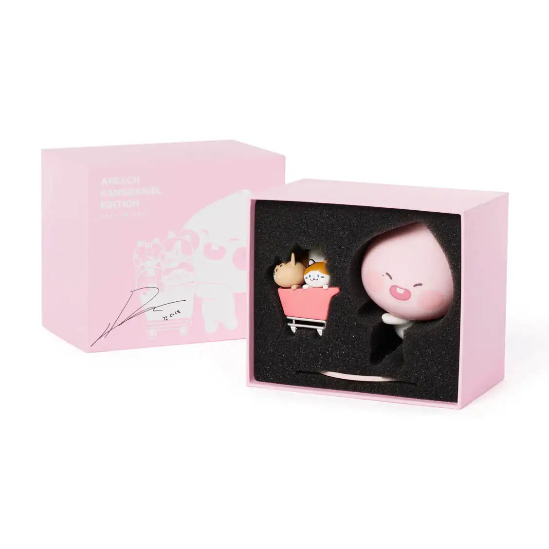Apeach x KangDaniel - Apeach with Cats in Cart Doll Figure Set - Apeach x KangDaniel - Accessories - Harumio