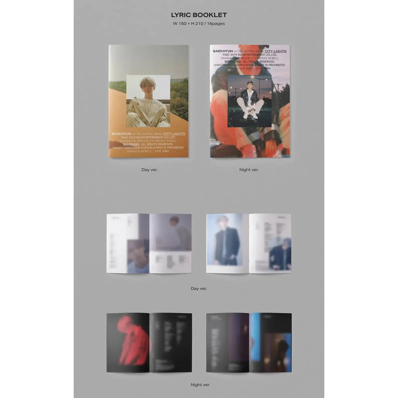 Baek Hyun - Mini Album Vol. 1 City Lights - Baek Hyun - Mini Album - Harumio
