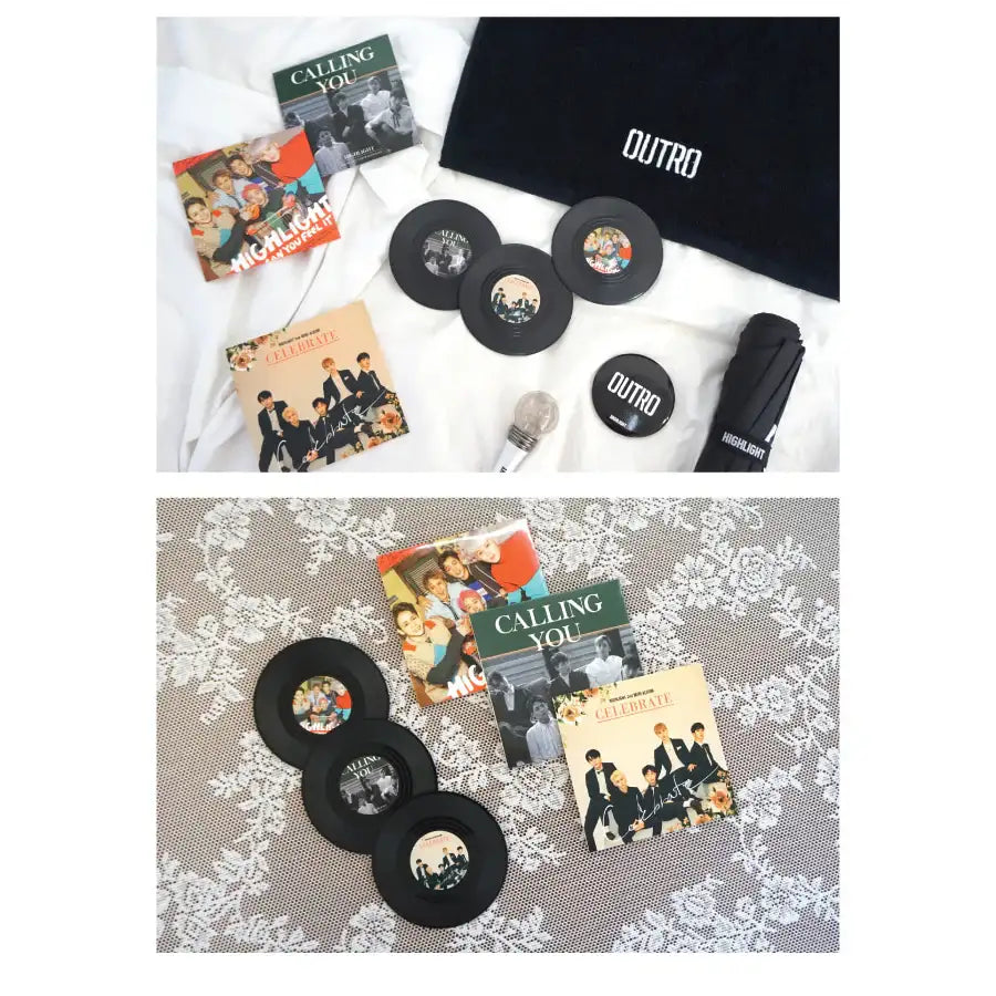 Highlight - Official Merch - Album Coaster Set - Highlight - Accessories - Harumio